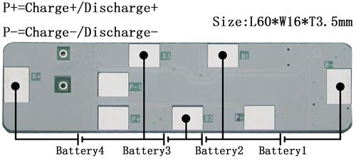 PCM For 14.8V4SLi-ion Battery Packs LWS-4S7A-141(4S)