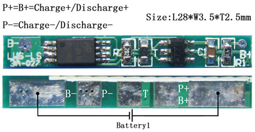 1串锂电池保护板