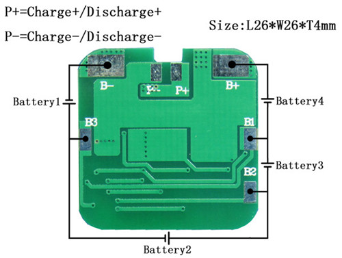 4S锂电池保护板