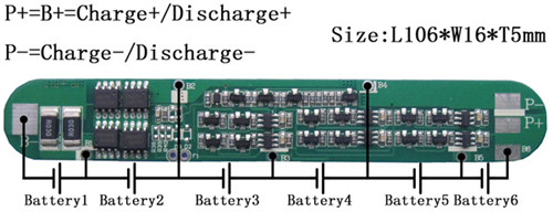 6S锂电池保护板
