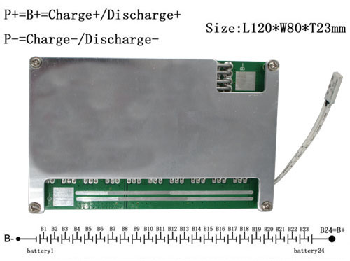 24串锂离子电池组保护板